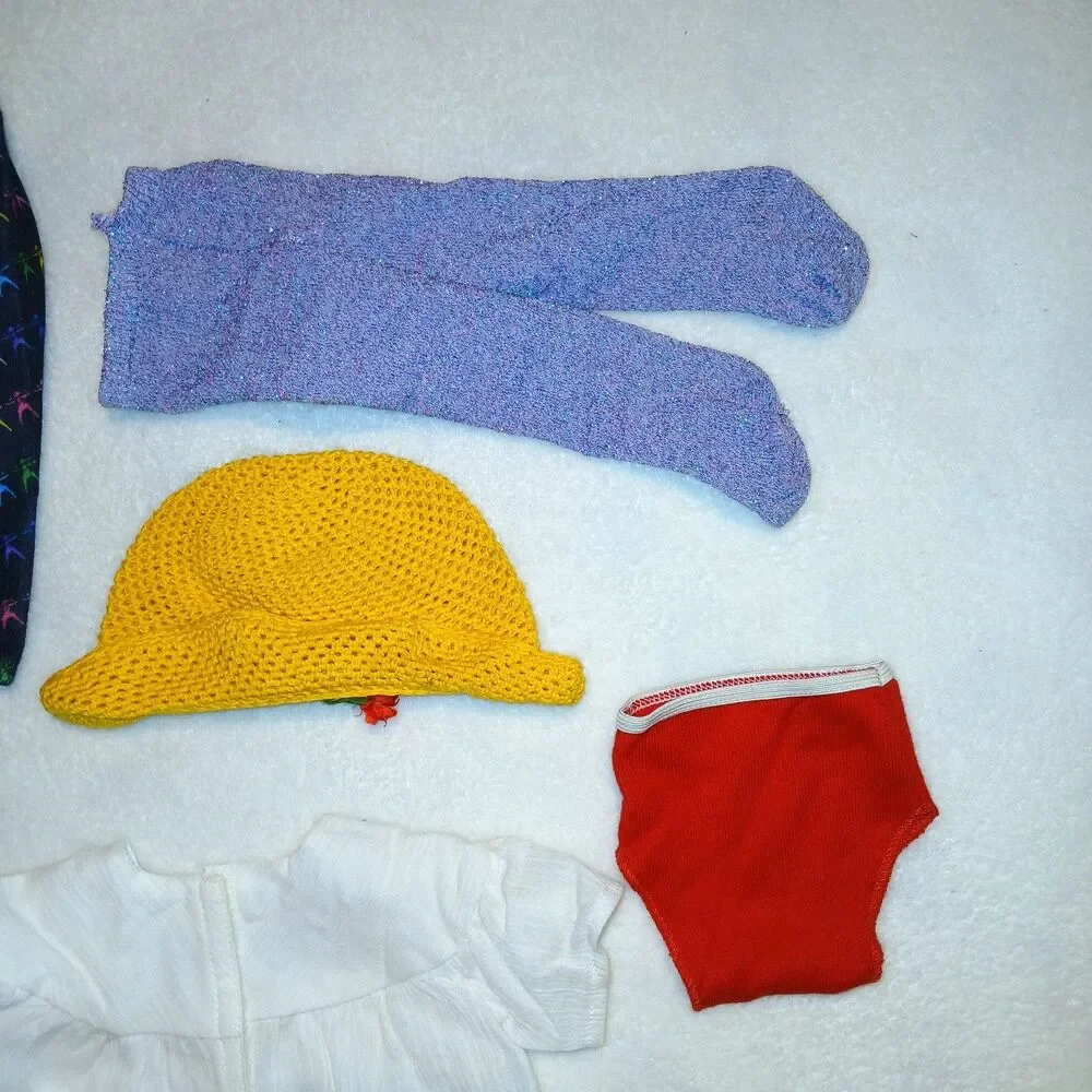 American Girl Doll Clothing Lot of 8 Pieces Pants Top Hat Scarf Tights No Doll